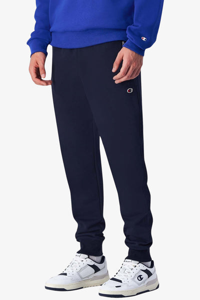 champion Pantaloni C Logo Tasche Con Cerniera Blu Uomo