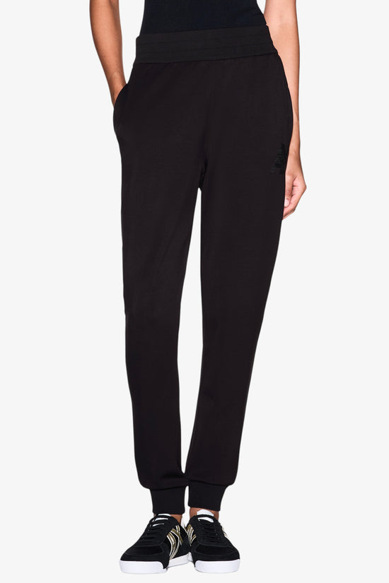  Pantaloni In Scuba Di Viscosa Logo AX Con Paillettes armani exchange 