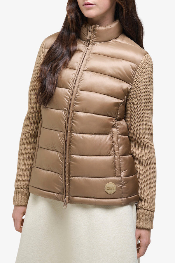 colmar Piumino Full Zip Maniche In Maglia Beige Donna, foto 1