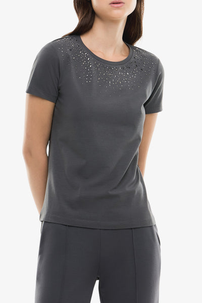 emporio armani ea7 T-Shirt Maniche Corte Precious Grigio Donna, foto 1