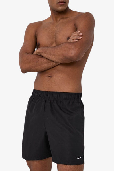 nike swim Boxer Mare Swoosh Ricamato 5'' Nero Uomo