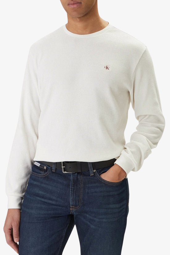  T-Shirt Maniche Lunghe Waffle-calvin klein jeans-Beige-Special_-Lv040em217 f7j-1  