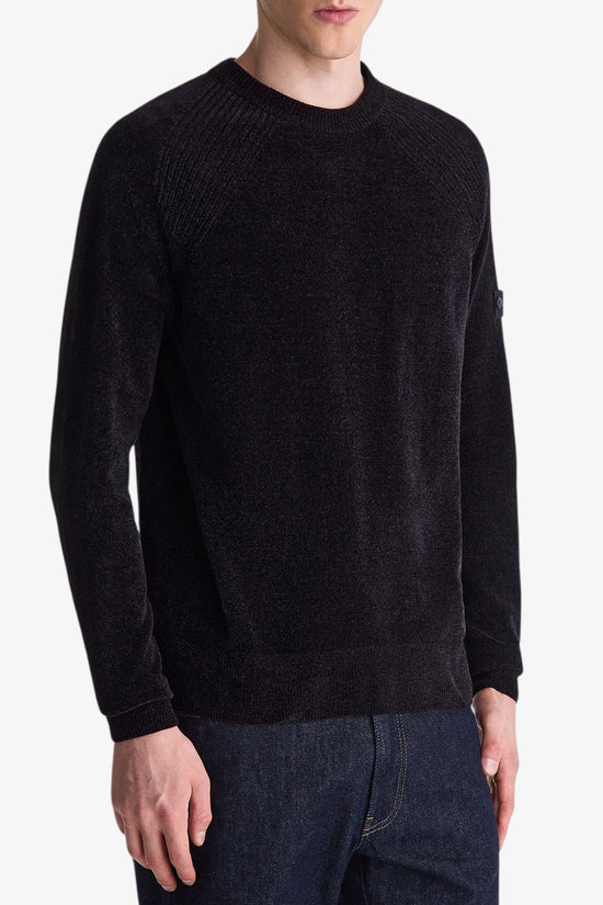  Maglione Girocollo In Ciniglia Rasata Sironi 01-peuterey-Nero-Special_-Peu5623 99011970 777-1  