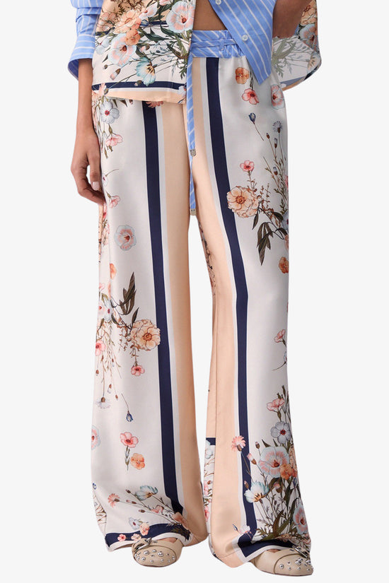  Pantaloni In Twill Stampato liu jo 