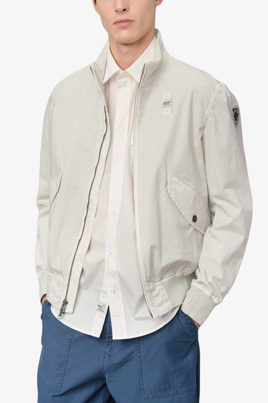  Giacca Bomber Full Zip Leggera Badger Dyed blauer 