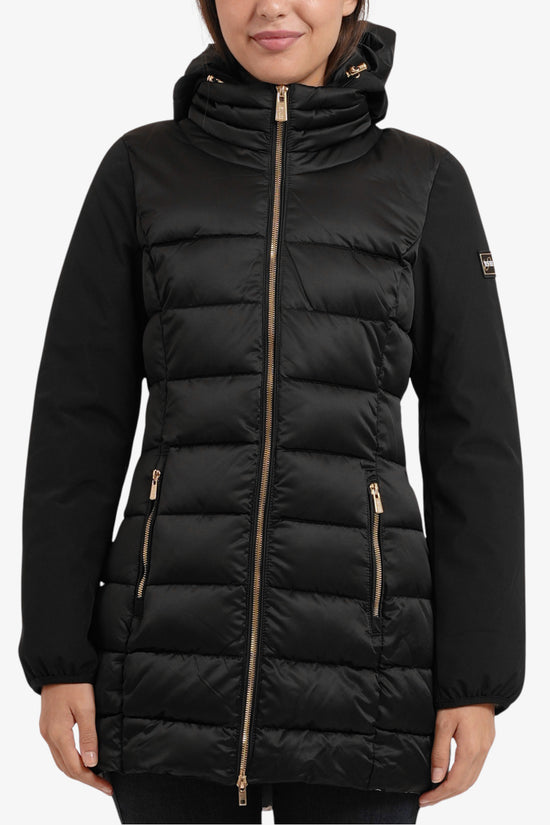  Piumino Full Zip Con Cappuccio Removibile E Maniche In Soft Shell-yes zee-Nero-Special_-O045/m500 0801-1  