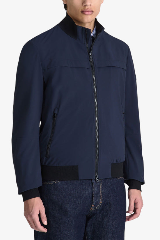  Giacca Bomber Full Zip Stretch Con Dettagli A Contrasto Potosi SRT 02 peuterey 