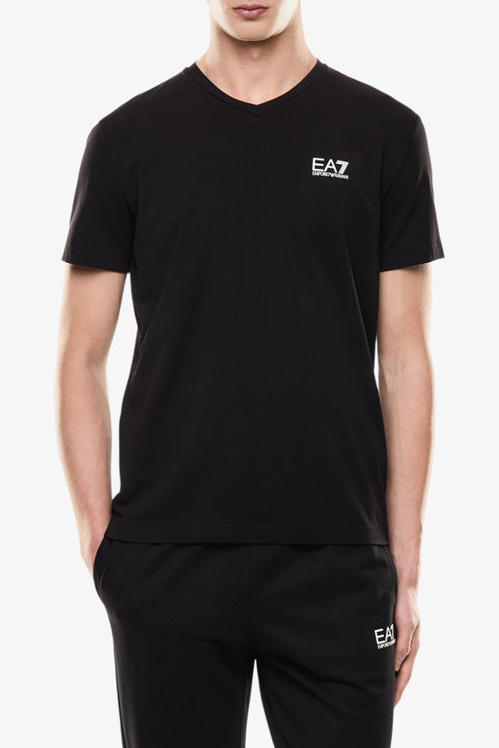  T-Shirt Maniche Corte Elasticizzata Scollo V Core Identity emporio armani ea7 