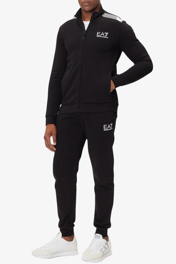 emporio armani ea7 Tuta Full Zip 7 Lines Nero Uomo, foto 1