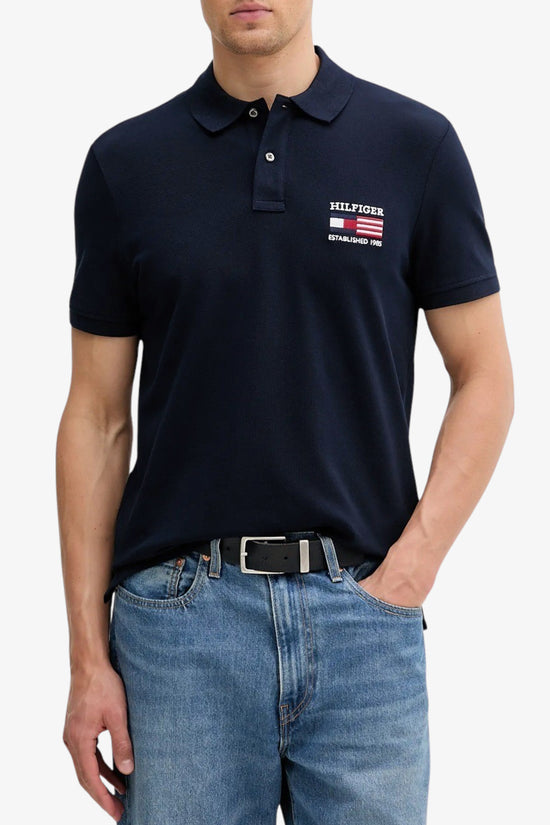  Polo Maniche Corte Bandiera Ricamata tommy hilfiger 