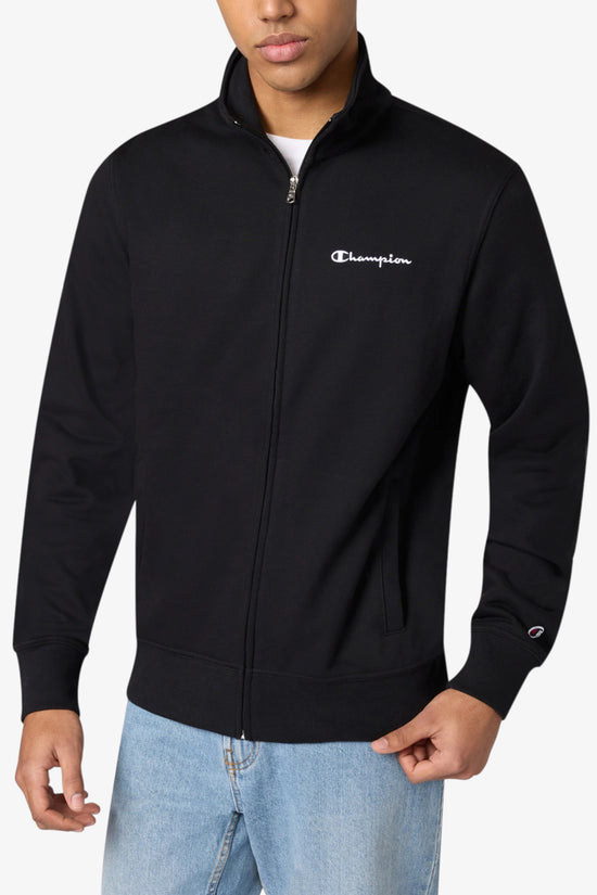  Felpa Full Zip Logo Piccolo Ricamato champion 