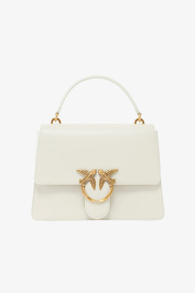 pinko Borsa A Mano Media Con Tracolla Love Bag Top Handle Bianco Donna, foto 1