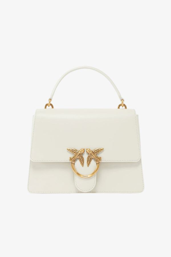 pinko Borsa A Mano Media Con Tracolla Love Bag Top Handle Bianco Donna, foto 1