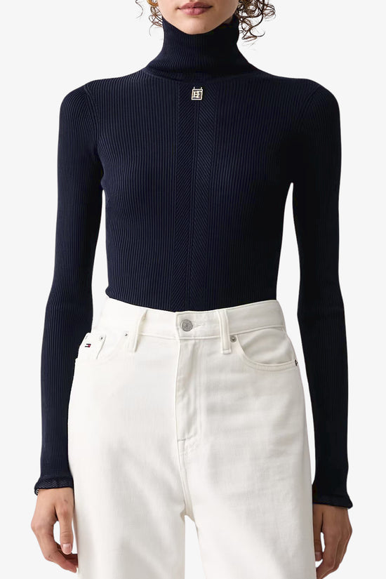  Dolcevita Maglione Con Dettaglio Logo-elisabetta franchi-Blu-Special_-Mk22b66e2 h88-1  