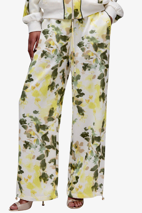  Pantaloni In Raso Stampato liu jo 