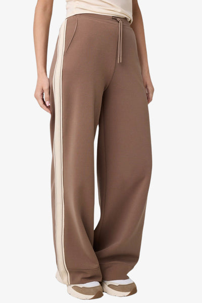guess Pantaloni Con Bande Merope Marrone Donna