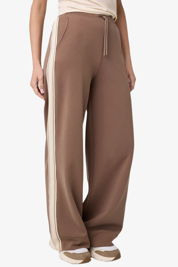guess Pantaloni Con Bande Merope Marrone Donna, foto 1
