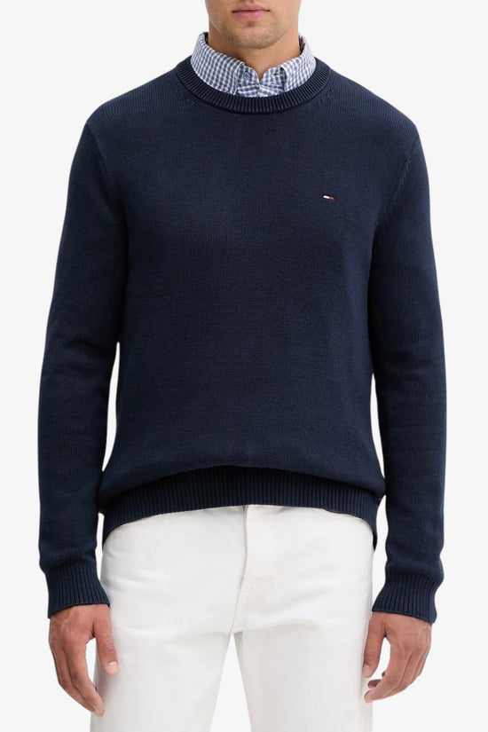  Maglione Girocollo Slim Logo Bandierina Ricamato tommy jeans 