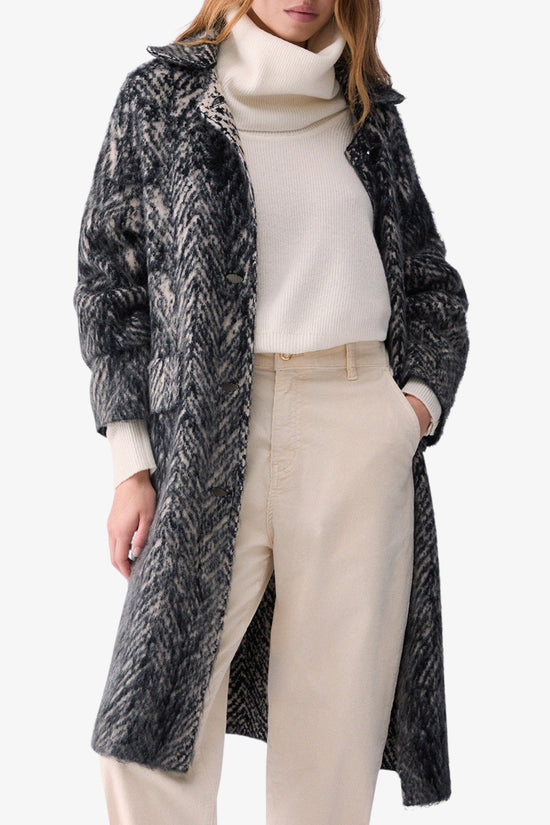  Cappotto Jacquard In Maglia Spazzolata-liu jo-Grigio-Special_-Wf6190 ma49s l9212-1  