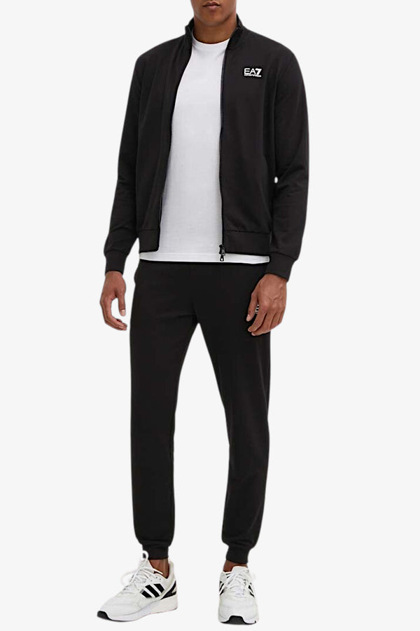 emporio armani ea7 Tuta Full Zip Core Identity Nero Uomo, foto 1