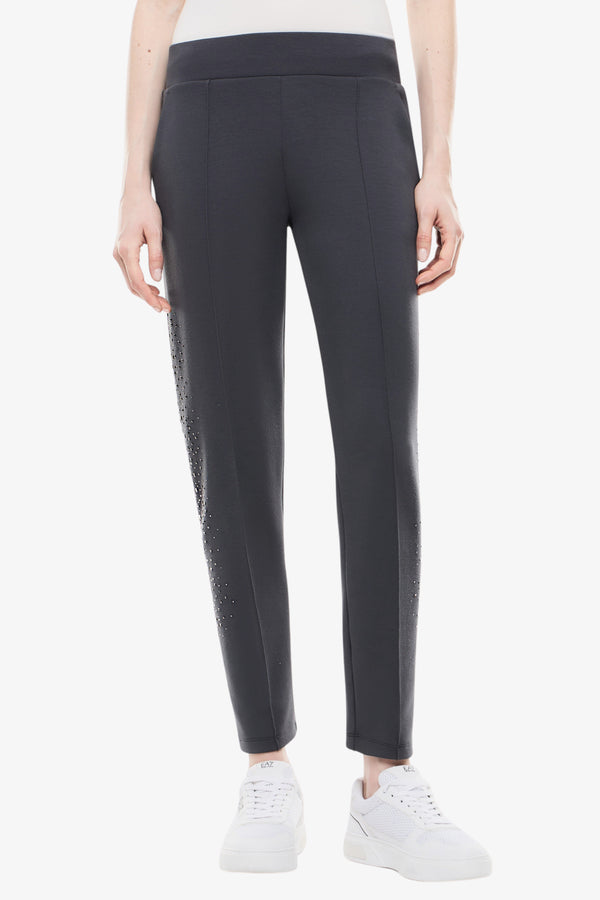 emporio armani ea7 Pantaloni Precious In Jersey Di Modal Grigio Donna, foto 1