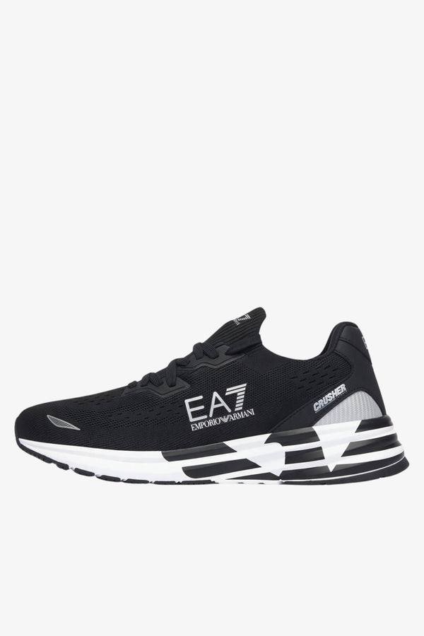 emporio armani ea7 Scarpe Crusher Distance Knit 2.0 Nero Uomo, foto 1