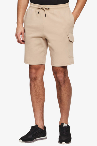 tommy hilfiger Bermuda Cargo Con Logo Bandierina Ricamata Beige Uomo