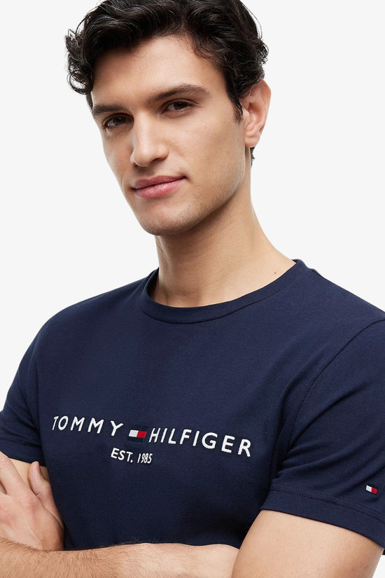  T-Shirt Maniche Corte Grande Logo Ricamato-tommy hilfiger-Blu-Special_-Mw0mw11797 dcc-2  