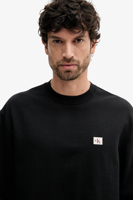  Felpa Girocollo Monologo-calvin klein jeans-Nero-Special_-Lv04rc273g ub1-2  