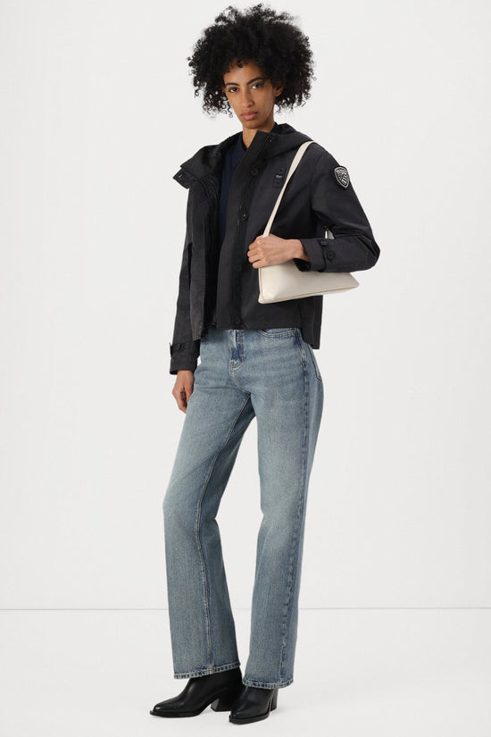  Giacca Full Zip Con Cappuccio Marcella blauer 