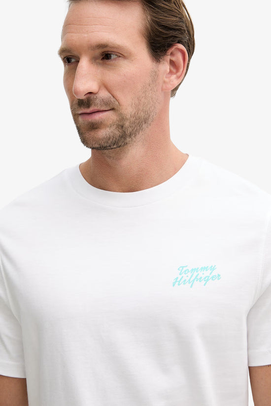  T-Shirt Maniche Corte Con Stampa Sul Retro-tommy hilfiger-Bianco-Special_-Mw0mw42386 ybr-2  