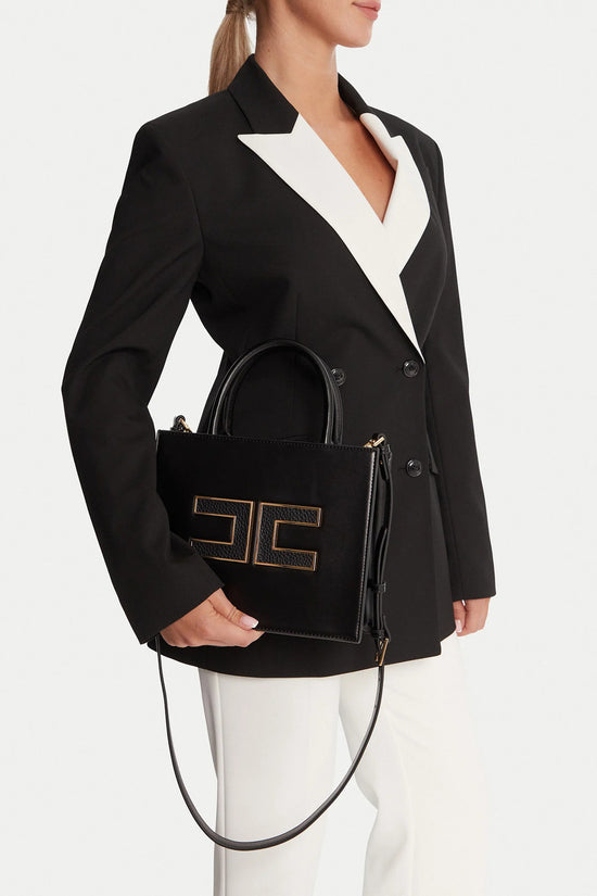  Borsa A Tracolla Piccola Con Logo elisabetta franchi 