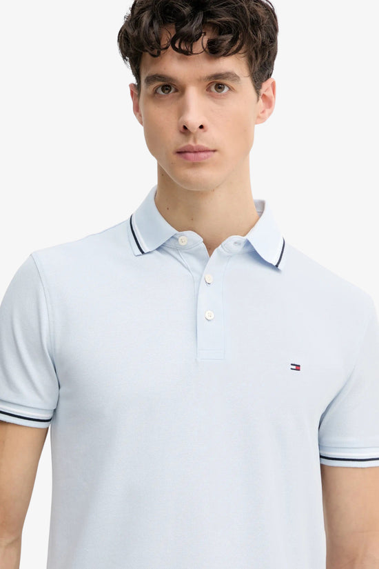  Polo Maniche Corte In Piqué Con Profili A Contrasto-tommy hilfiger-Blu-Special_-Mw0mw39993 c1o-2  
