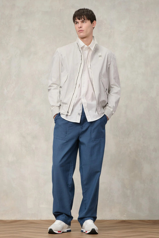  Giacca Bomber Full Zip Leggera Badger Dyed blauer 