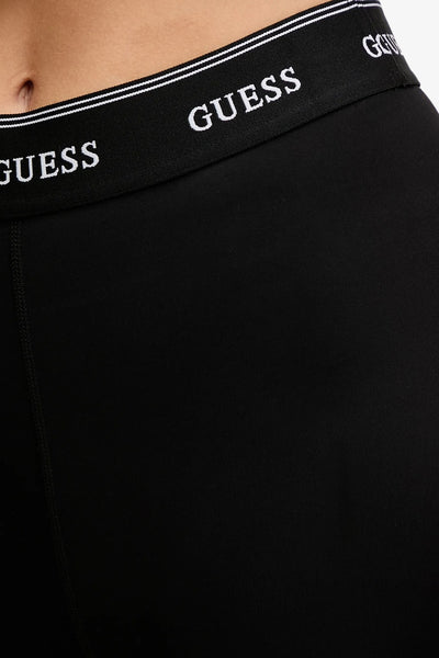 guess Leggings Banda Logo Alba Nero Donna, foto 2