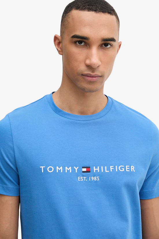  T-Shirt Maniche Corte Grande Logo Ricamato-tommy hilfiger-Blu-Special_-Mw0mw11797 c4u-2  