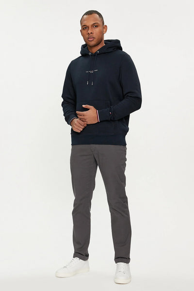 tommy hilfiger Felpa Con Cappuccio Signature Blu Uomo, foto 2