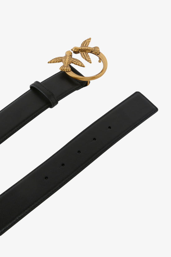  Cintura Alta Love Birds In Pelle 4cm pinko 