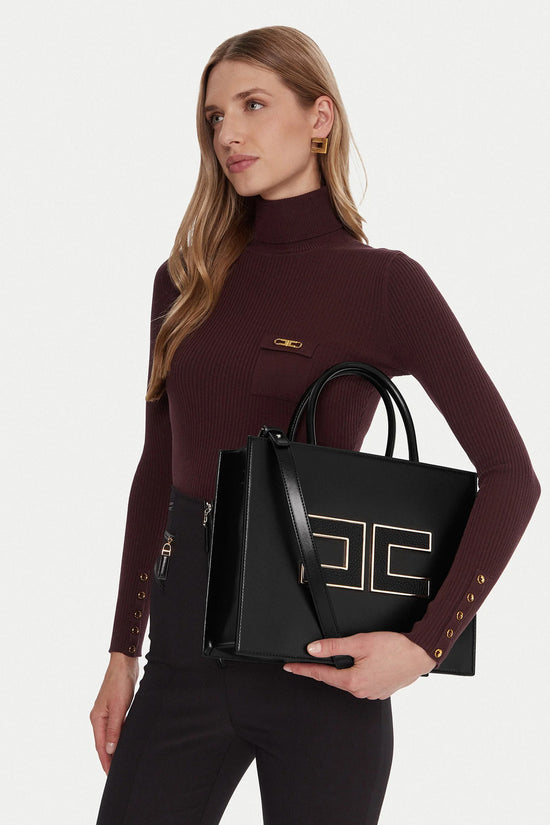  Borsa A Tracolla Con Logo elisabetta franchi 