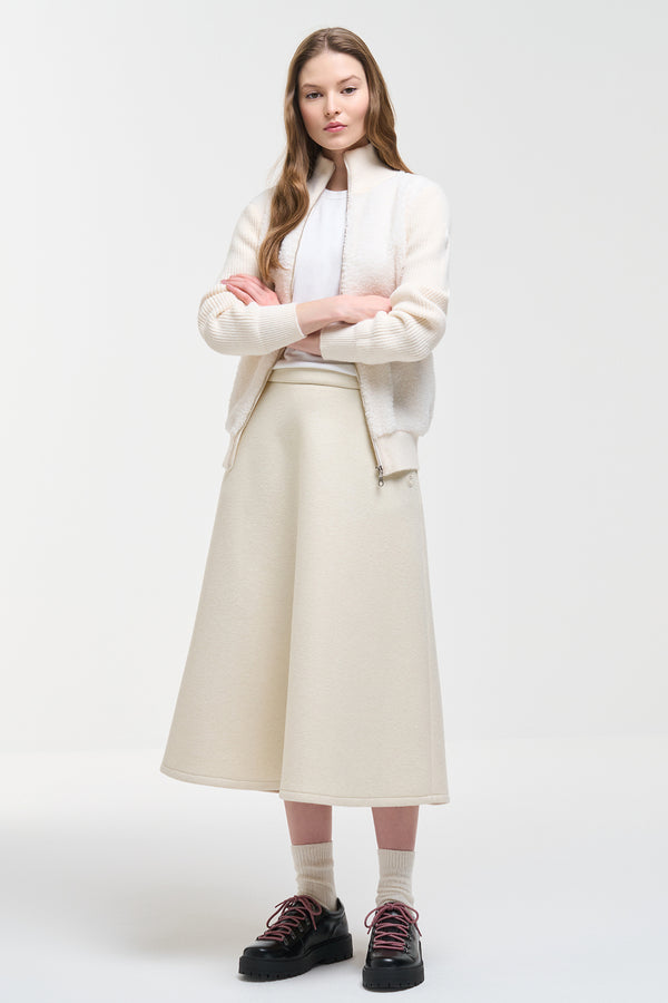 colmar Cardigan Full Zip In Maglia E Teddy Bianco Donna, foto 2