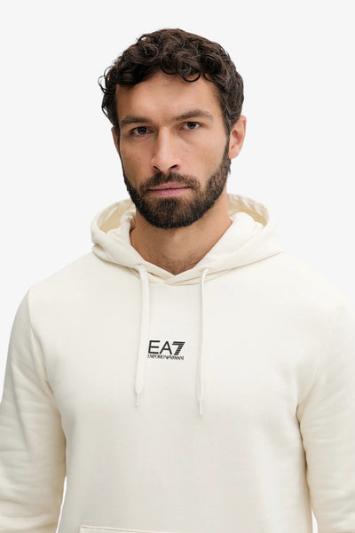 emporio armani ea7 Felpa Con Cappuccio Core Identity Bianco Uomo, foto 2