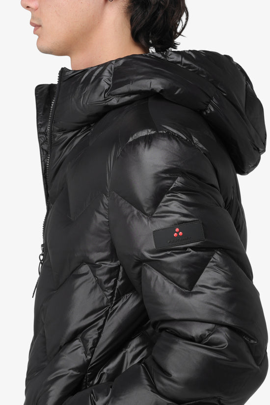  Piumino Full Zip Con Cappuccio Con Trapunta Chevron Honova LKS GRS 05-peuterey-Nero-Special_-Peu5979 01182061 ner-2  