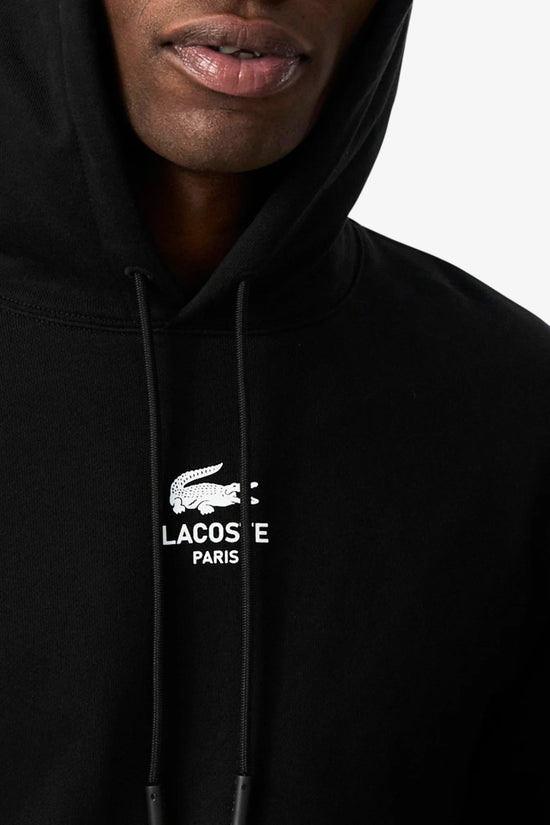  Felpa Con Cappuccio Stampa Logo Sul Retro lacoste 