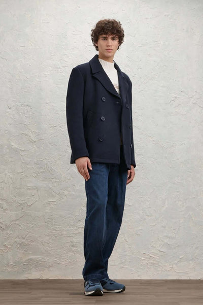 blauer Cappotto Corto Doppiopetto Chopin Blu Uomo, foto 2