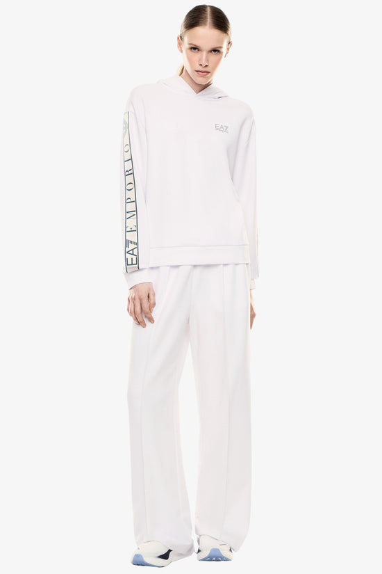  Felpa Con Cappuccio Dynamic Athlete In Tessuto Tecnico Natural VENTUS7 Con Bande Logo-emporio armani ea7-Bianco-Special_-7w001151 af12501 u0002-2  