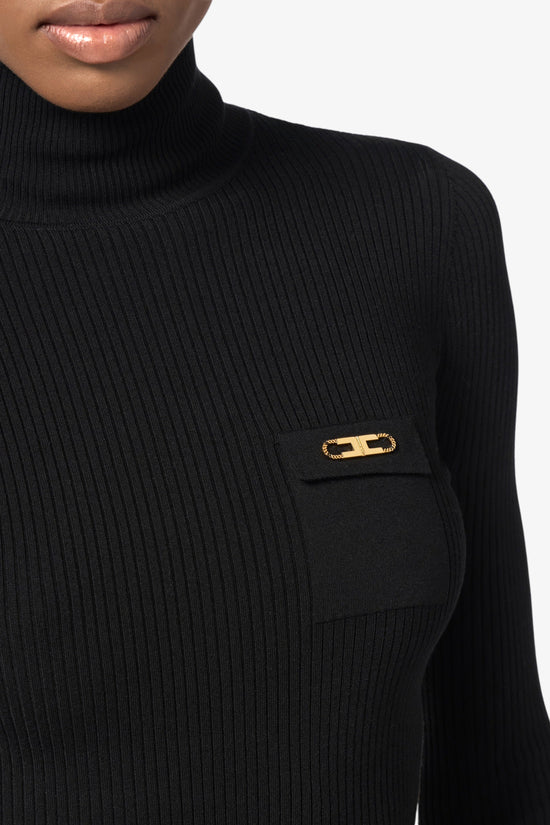  Dolcevita Maglione A Costine Con Taschino elisabetta franchi 