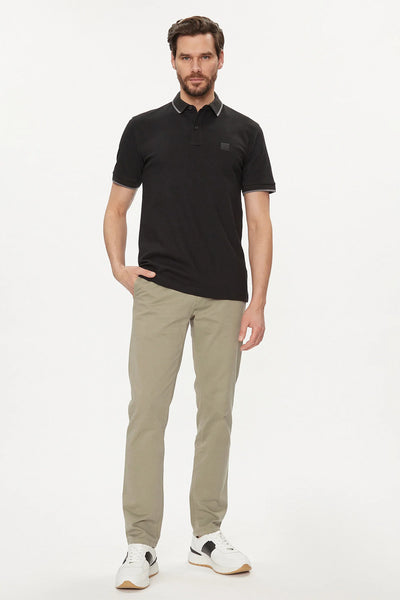 boss Pantaloni Chino Slim Fit In Cotone Elasticizzato Beige Uomo, foto 2
