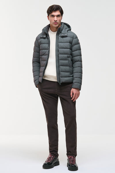 colmar Piumino Full Zip Con Cappuccio Staccabile Grigio Uomo, foto 2