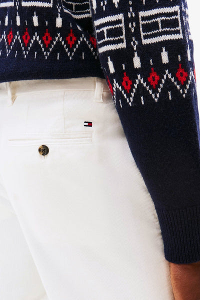 tommy hilfiger Pantaloni In Velluto A Coste Bianco Uomo, foto 2