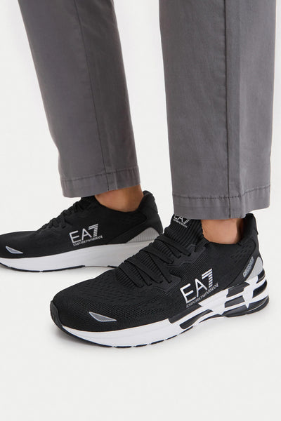 emporio armani ea7 Scarpe Crusher Distance Knit 2.0 Nero Uomo, foto 2